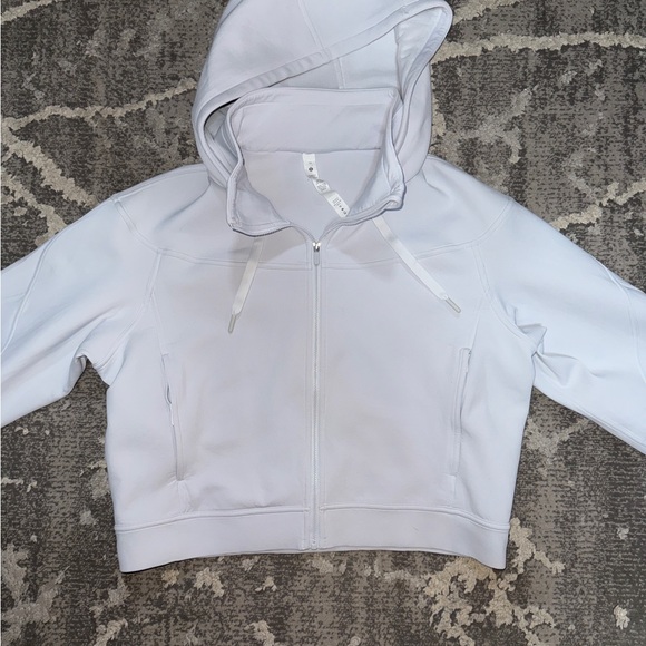 lululemon athletica Tops - lululemon Rogue Renegade Zip Hoodie in Alpine White
